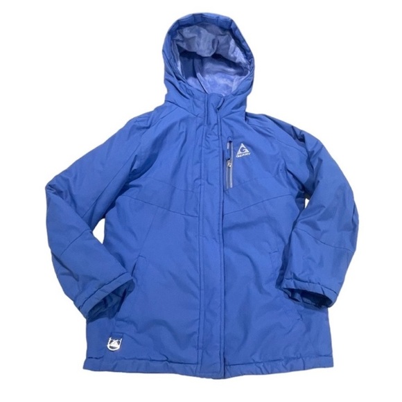 Gerry Weber Girls Blue Hooded Winter Ski Waterproof Jacket Coat size large 14/16 - Picture 1 of 9